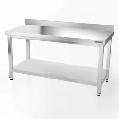 Edelstahl Arbeitstisch PREMIUM - 1500x800mm - Mit Grundboden & Aufkantung 13 Edelstahl Arbeitstisch PREMIUM - 1500x800mm - Mit Grundboden & Aufkantung -Geschäft für Küchengeräte 167a 25a9