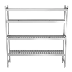 Aluminium Grundregal - 1611 X 1800 Mm -Geschäft für Küchengeräte 2 ll184 4 rl164p front e649