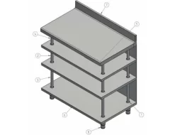 Edelstahl Bar-Arbeitstisch Mit 4 Ablagen 1000x600 6 Edelstahl Bar-Arbeitstisch Mit 4 Ablagen 1000x600 -Geschäft für Küchengeräte 636846171190884461 532e