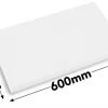 Schneidebrett - 40 X 60 Cm - Dicke 2 Cm -Weiß
