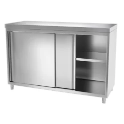 Edelstahl Arbeitsschrank ECO - 1400x600mm - Mit Schiebetür -Geschäft für Küchengeräte 636846188123989663 7ddc 1