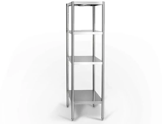 Edelstahlregal PREMIUM - 2000x500mm - Mit 4 Ablagen (VERSTELLBAR) 3 Edelstahlregal PREMIUM - 2000x500mm - Mit 4 Ablagen (VERSTELLBAR) – Bild 3