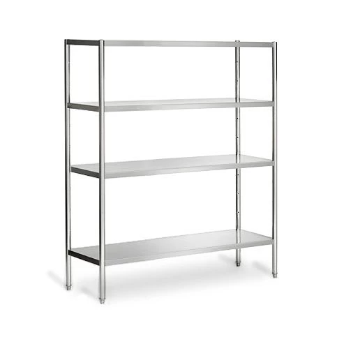 Edelstahlregal PREMIUM - 2000x500mm - Mit 4 Ablagen (VERSTELLBAR) 2 Edelstahlregal PREMIUM - 2000x500mm - Mit 4 Ablagen (VERSTELLBAR) – Bild 2