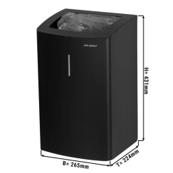 AIR-WOLF | Abfallbehälter - 25L - Edelstahl Mattschwarz