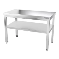 Edelstahl Arbeitstisch PREMIUM - 1200x700mm - Mit Grundboden Ohne Aufkantung -Geschäft für Küchengeräte ATK127 003 ff76