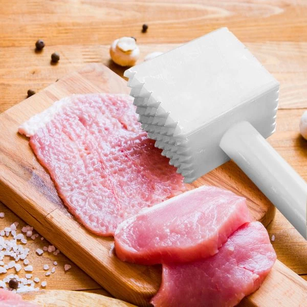 Fleischklopfer - Eckig - Weiß 2 Fleischklopfer - Eckig - Weiß – Bild 2