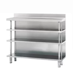 Edelstahl Bar-Arbeitstisch Mit 4 Ablagen 1500x300