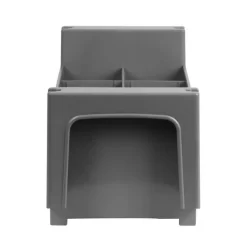 (6 Stück) Besteckeinsatz - Ohne Griffe - Grau -Geschäft für Küchengeräte BEU8 2 6a6c