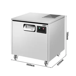 Besteckpoliermaschine - 600 Watt - Mit UVC-Lampe & Rollen - Inkl. 1 Granulat Füllung