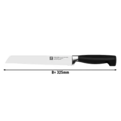 ZWILLING | VIER STERNE - Brotmesser - Mit Wellenschliff - Klinge 20cm