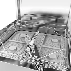 Doppelwandige Durchschubspülmaschine - 8,7 KW - Mit Wärmerückgewinnung - Mit Reiniger-, Klarspüler- & Laugenpumpe -Geschäft für Küchengeräte BYM102 detail 1 58fa