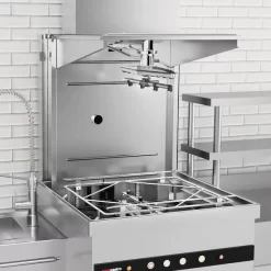 Doppelwandige Durchschubspülmaschine - 8,7 KW - Mit Wärmerückgewinnung - Mit Reiniger-, Klarspüler- & Laugenpumpe -Geschäft für Küchengeräte DSHI1080W detail 2 6c8f