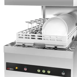 Doppelwandige Durchschubspülmaschine - 8,7 KW - Mit Wärmerückgewinnung - Mit Reiniger-, Klarspüler- & Laugenpumpe -Geschäft für Küchengeräte DSHI1080W detail inuse 90b6