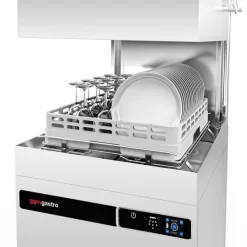 Durchschubspülmaschine - 9,66 KW - Mit Reiniger- & Laugenpumpe -Geschäft für Küchengeräte DSOZ445N detail inuse d2ca