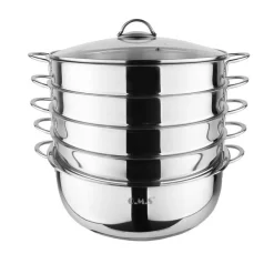 6-teiliger Edelstahl-Dampfgarer | Dampfkocher - Ø 320 Mm -Geschäft für Küchengeräte EDGO 1 b983 1