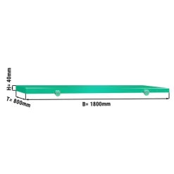 Schneideplatte Für Fleischereitisch - 1800x800mm - Grün