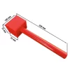 Fleischklopfer - Eckig - Rot