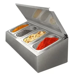 Gewürz Aufsatzbord - 4x GN 1/4 -Geschäft für Küchengeräte GAK414 Titel 45f0