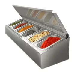 Gewürz Aufsatzbord - 6x GN 1/4 -Geschäft für Küchengeräte GAK614 Titel eca3