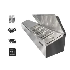 Gewürz Aufsatzbord - 8x GN 1/4 -Geschäft für Küchengeräte GAK814 icon 757a