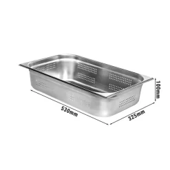 GN Behälter Gelocht 1/1 - Tiefe 100 Mm