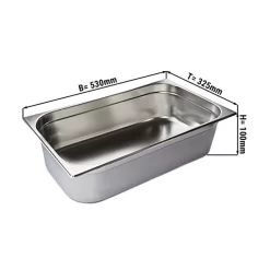 GN Behälter 1/1 - Tiefe 100 Mm