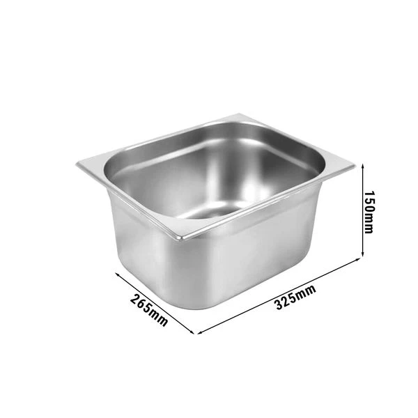GN Behälter 1/2 - Tiefe 150 Mm 1 GN Behälter 1/2 - Tiefe 150 Mm