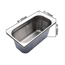 GN Behälter Gelocht 1/3 - Tiefe 150 Mm