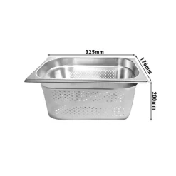 GN Behälter Gelocht 1/3 - Tiefe 200 Mm