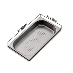 GN Behälter Gelocht 1/3 - Tiefe 40 Mm