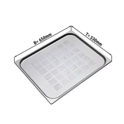 GN Behälter Gelocht 2/1 - Tiefe 20 Mm