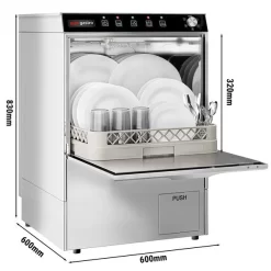 Geschirrspülmaschine - 3,55 KW - Mit Reiniger-, Klarspüler- & Laugenpumpe