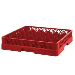 (6 Stück) Gläserkorb - 500x500mm - 49 Fächer - Rot -Geschäft für Küchengeräte GKU49 2 2050