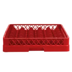 (6 Stück) Gläserkorb - 500x500mm - 49 Fächer - Rot -Geschäft für Küchengeräte GKU49 3 5f04