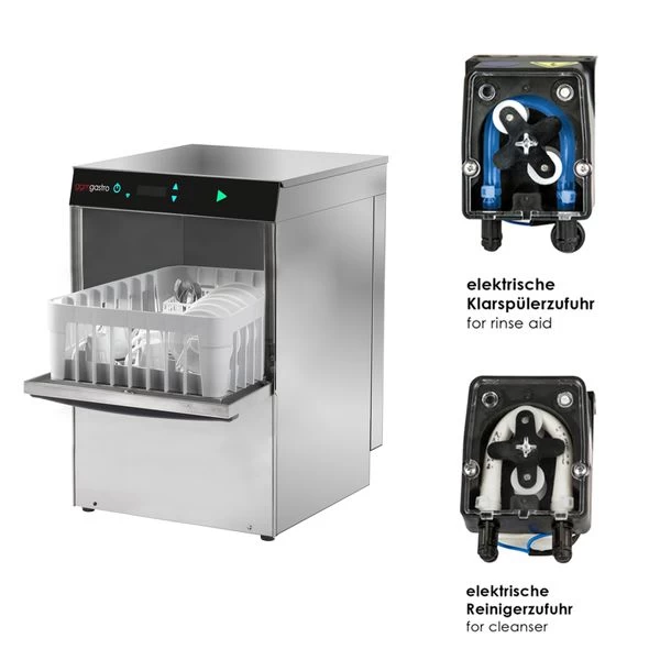 Doppelwandige Gläserspülmaschine - 2,97 KW - Mit Reiniger- & Klarspülerpumpe 2 Doppelwandige Gläserspülmaschine - 2,97 KW - Mit Reiniger- & Klarspülerpumpe – Bild 2