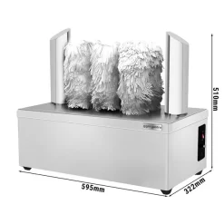 Gläserpoliermaschine- 2,62kW - Mit 8 Rotierenden Rollen