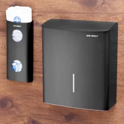 AIR-WOLF | Hygieneabfallbehälter - 10L - Edelstahl Mattschwarz -Geschäft für Küchengeräte HABSAW10 6 079b