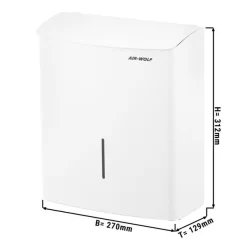 AIR-WOLF | Hygieneabfallbehälter - 10L - Edelstahl Weiß