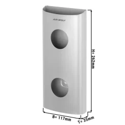 AIR-WOLF | Hygienebeutelspender Für Bis Zu 25 Hygienebeutel - Edelstahl