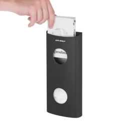 AIR-WOLF | Hygienebeutelspender Für Bis Zu 25 Hygienebeutel - Edelstahl Mattschwarz -Geschäft für Küchengeräte HBSSAW25 4 b965