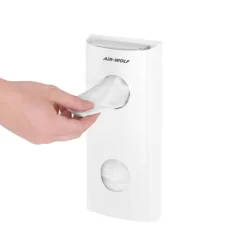 AIR-WOLF | Hygienebeutelspender Für Bis Zu 25 Hygienebeutel - Edelstahl Weiß -Geschäft für Küchengeräte HBSWAW25 5 2508