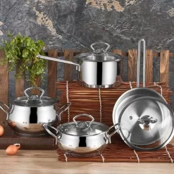 Mini Edelstahl Kasserolle Mit Deckel - Ø 140 Mm - Höhe 80 Mm - 1,20 Liter -Geschäft für Küchengeräte MKDO mage 1 12b1 1