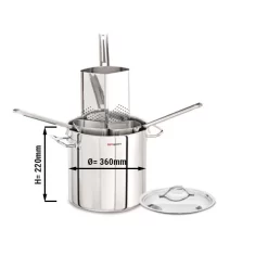 Pastatopf - Ø 360 Mm - Inkl. 4 Siebe
