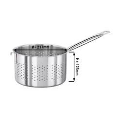 Siebtopf - Ø 217 Mm - Höhe: 123 Mm