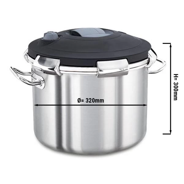 Schnellkochtopf - Ø 320 Mm - Höhe: 300 Mm - Inkl. Deckel