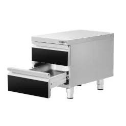 Schubladenschrank - Schwarz-Titan - 400x560mm - 2 Schubladen -Geschäft für Küchengeräte SS2K456 2 313f