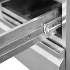 Edelstahl Schubladenschrank - 0,4 M - Mit 2 Schubladen 17 Edelstahl Schubladenschrank - 0,4 M - Mit 2 Schubladen -Geschäft für Küchengeräte SS2K456 E detail 1 fbc6 2