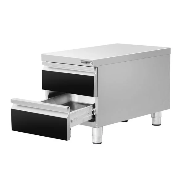 Schubladenschrank - Schwarz-Titan - 400x660mm - 2 Schubladen 3 Schubladenschrank - Schwarz-Titan - 400x660mm - 2 Schubladen – Bild 3