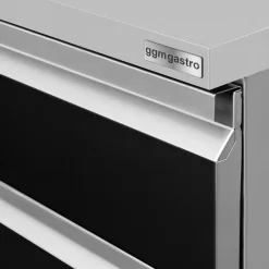 Schubladenschrank - Schwarz-Titan - 400x560mm - 2 Schubladen -Geschäft für Küchengeräte SS2K466 detail 1 458d