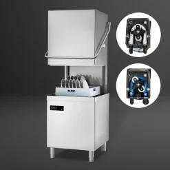 Durchschubspülmaschine - 6,52 KW - Mit Reiniger-, Klarspüler- & Laugenpumpe -Geschäft für Küchengeräte Spu lmaschine neutralisiert ce81